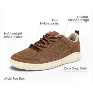 Hike Footwear Ridge Plus Desert Taupe Barefoot Hiking Shoes Mens 44 New